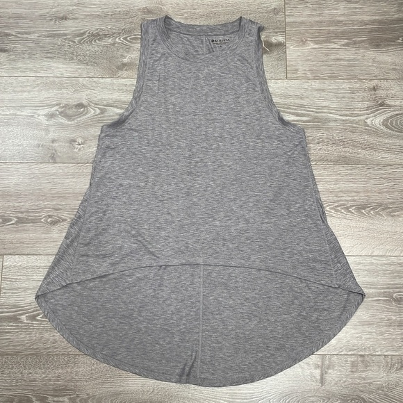 Athleta Essence relaxed High Low Tank Heather Gray S - Picture 7 of 12
